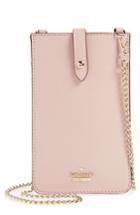 Women's Kate Spade New York Leather Iphone Crossbody Bag - Pink