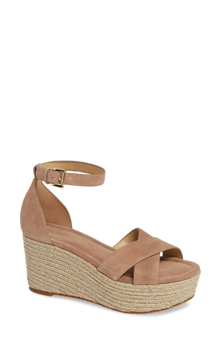 Women's Michael Michael Kors Desiree Jute Espadrille Wedge M - Beige