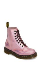 Women's Dr. Martens Pascal Metallic Combat Boot Us/ 6uk - Pink