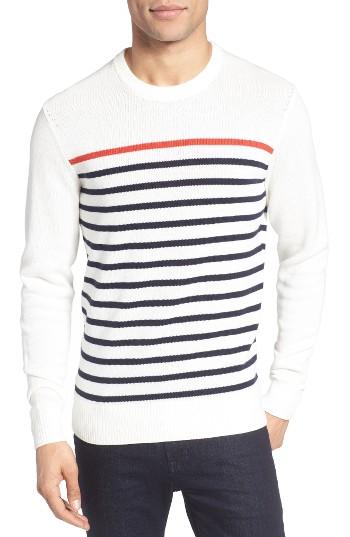 Men's Jack Spade Breton Stripe Sweater - White