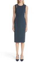 Women's Akris Punto Faux Leather Shoulder Dress - Blue