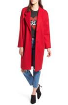 Women's Kendall + Kylie Drop Shoulder Midi Coat - Red