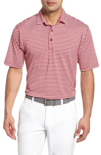 Men's Bobby Jones Xh2o Feed Stripe Stretch Golf Polo - Purple