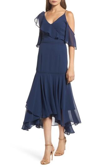 Women's Cooper St Utopia Cold Shoulder Midi Dress - Blue