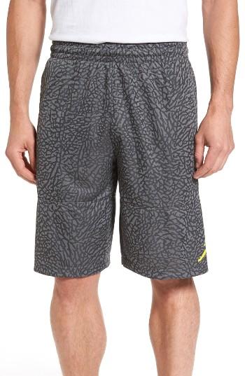 Men's Nike Jordan Ele Blockout Athletic Shorts - Grey
