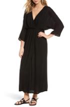 Women's Hinge Blouson Maxi Dress, Size - Black