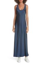 Women's Elizabeth And James Malta Satin Tank Dress - Blue