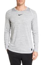 Men's Nike Pro Long Sleeve T-shirt, Size - White