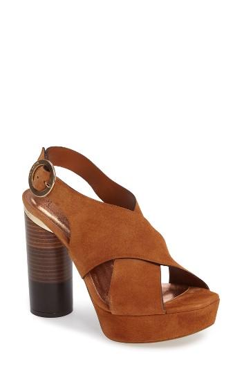 Women's Ted Baker London Kamilla Statement Heel Sandal M - Beige