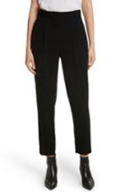 Women's Rebecca Taylor Pleated Crepe Crop Pants - Black