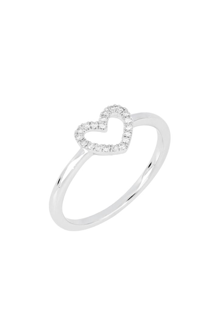 Women's Carriere Diamond Open Heart Ring (nordstrom Exclusive)