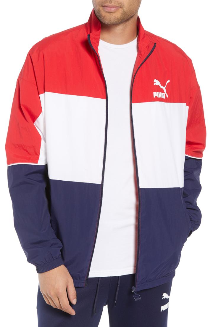 Men's Puma Retro Track Jacket, Size - Blue