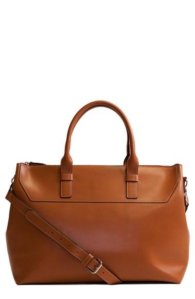 Lodis Audrey Wilhelmina Leather Work Satchel - Brown