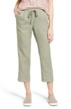 Women's Caslon Linen Crop Pants