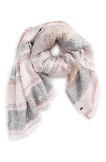 Women's Treasure & Bond Brushed Stripe Blanket Wrap