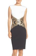 Women's Tadashi Sequin Knit Sheath Dress