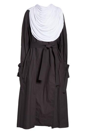 Women's J.w.anderson Draped Collar Trench Coat