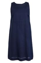 Women's J.crew Button Back Shift Dress, Size - Blue