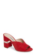 Women's Miu Miu Jewel Slide Sandal Us / 35eu - Red
