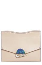 Proenza Schouler Medium Calfskin Leather Clutch - Beige