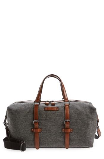 Men's Ted Baker London Tailor Wool Duffel Bag - Grey