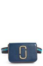 Marc Jacobs Hip Shot Convertible Leather Belt Bag - Blue