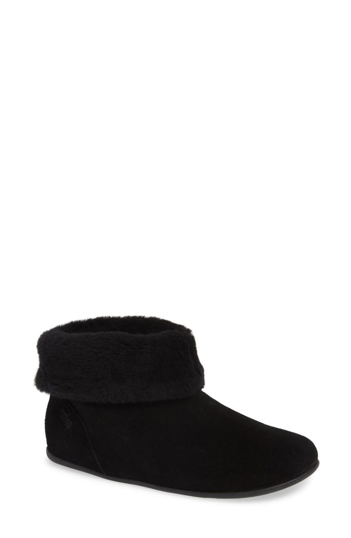 Women's Fitflop Sarah Genuine Shearling Trim Bootie