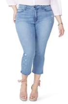 Women's Nydj Marilyn Seastar High Rise Embroidered Ankle Skinny Jeans