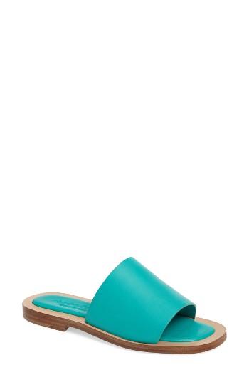 Women's Charles David Casey Flat Slide M - Green