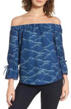 Women's Cooper & Ella Willa Off The Shoulder Blouse - Blue