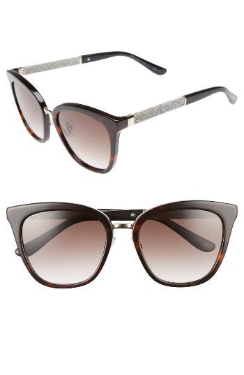 Women's Jimmy Choo Fabry 53mm Sunglasses - Havana