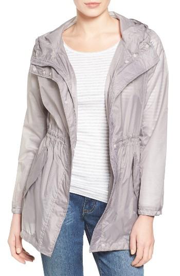 Women's Andrew Marc Teri Translucent Rain Jacket