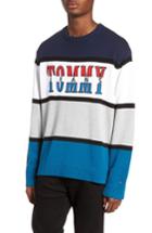 Men's Tommy Jeans Retro Colorblock Sweater - Blue