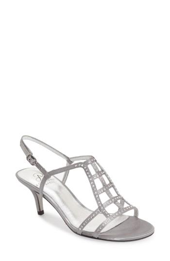Women's Adrianna Papell 'amari' Evening Sandal M - Grey