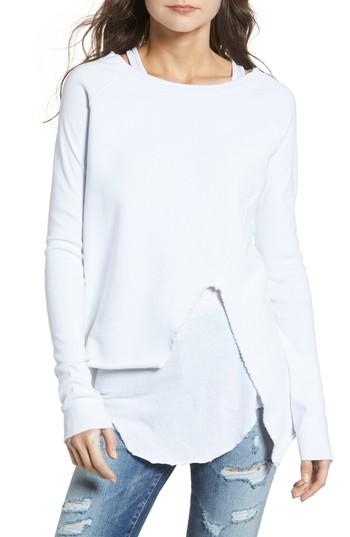 Women's Frank & Eileen Tee Lab Asymmetrical Sweatshirt - White