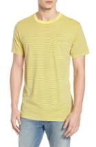 Men's Rvca Ptc Pigment Dye Stripe T-shirt - Yellow