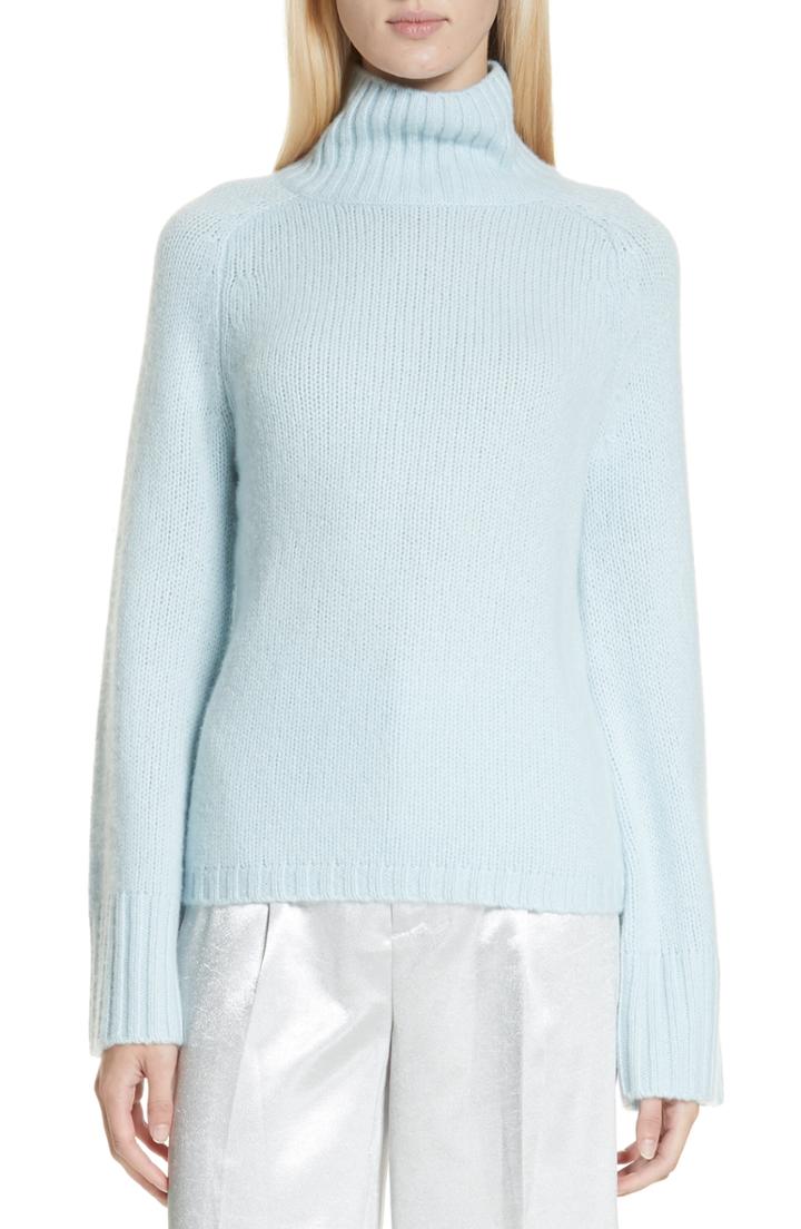Women's Vince Turtleneck Cashmere Sweater - Blue