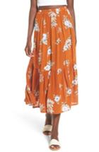 Women's Faithfull The Brand Rosewood Floral Tiered Skirt - Yellow
