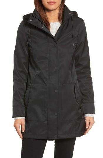 Women's Ugg Waterproof Bonded Twill Hooded Coat