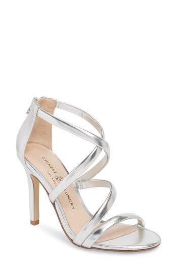 Women's Chinese Laundry Jillian Strappy Sandal M - Metallic