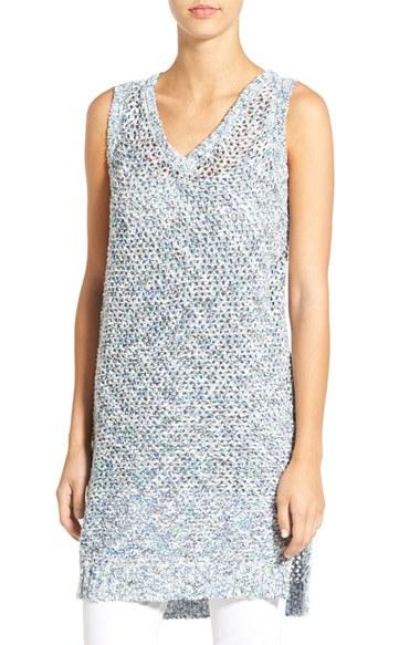 Women's Willow & Clay Sleeveless Open Knit Tunic