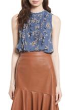 Women's Rebecca Taylor Silk Sleeveless Top - Blue