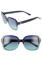 Women's Tory Burch 55mm Square Sunglasses - Blue Mix