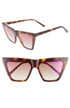 Women's Colors In Optics Metropolian 55mm Flat Top Sunglasses - Tortoise