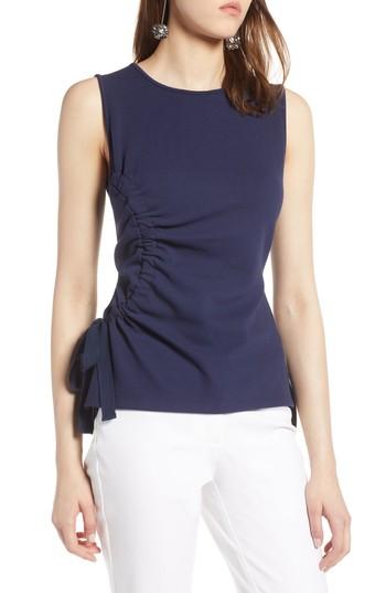 Women's Halogen Ruched Tank Top - Blue