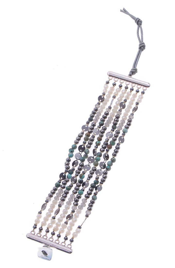 Women's Nakamol Design Agate Bead Multistrand Stretch Bracelet