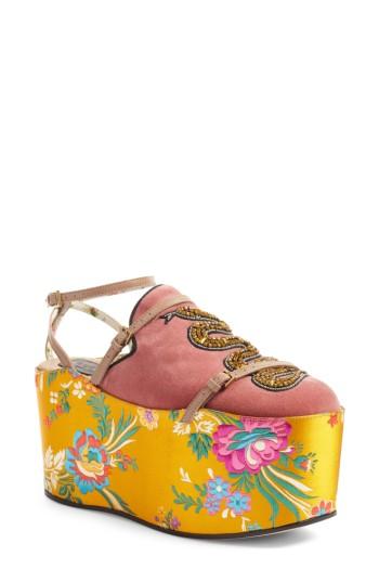 Women's Gucci Hannelore Platform Loafer Us / 38eu - Pink