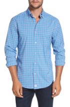 Men's Vineyard Vines Tucker Union Pier Plaid Performance Sport Shirt - Blue