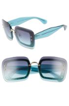 Women's Miu Miu 67mm Square Sunglasses - Turquoise Gradient