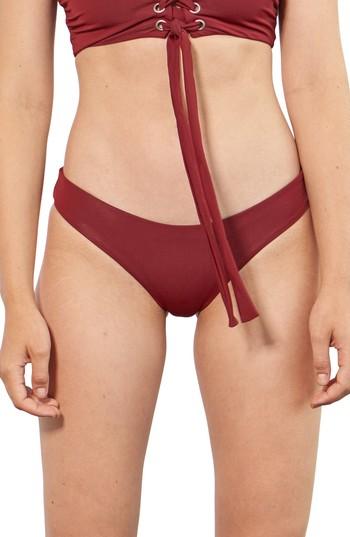 Women's Mara Hoffman Zoa Hipster Bikini Bottoms - Burgundy